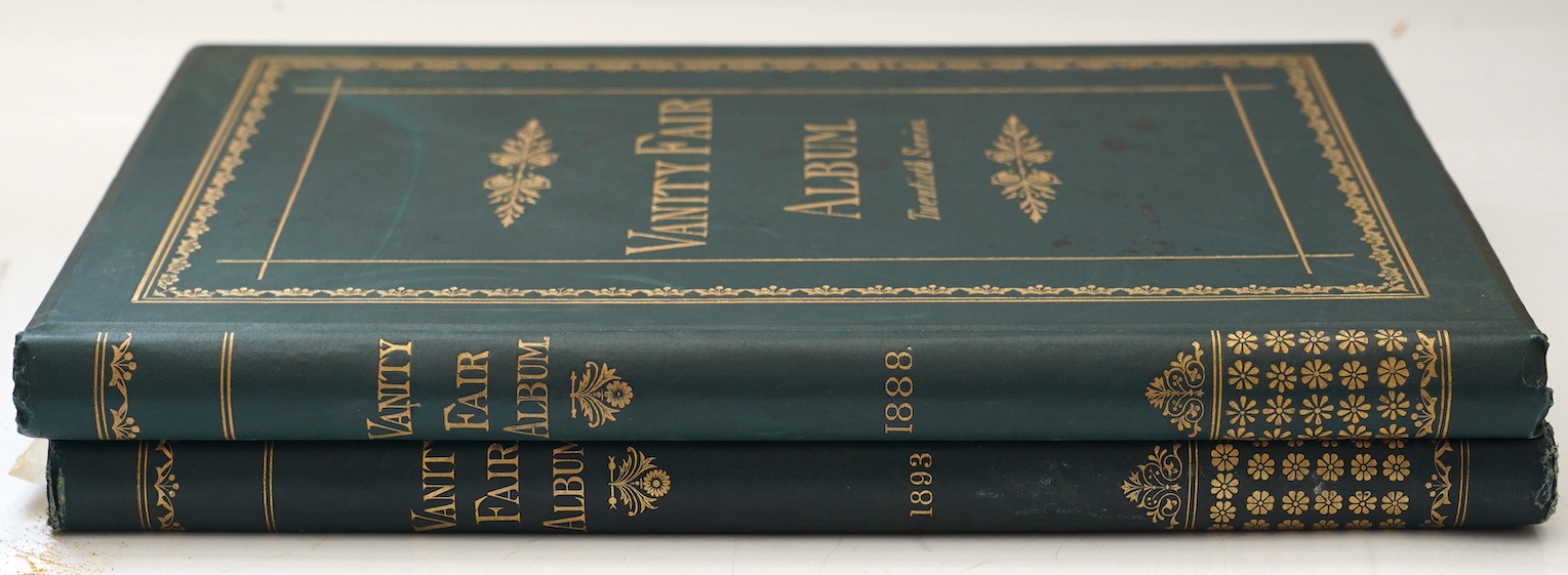 The Vanity Fair Album ... with biographical and critical notes. (Edited) by Jehu Junior (i.e. Thomas Gibson Bowles & A.G. Witherby). vols. XX & XXV - with 103 (ex 104) chromolithographed plates (by 'Spy', 'Ape' and other